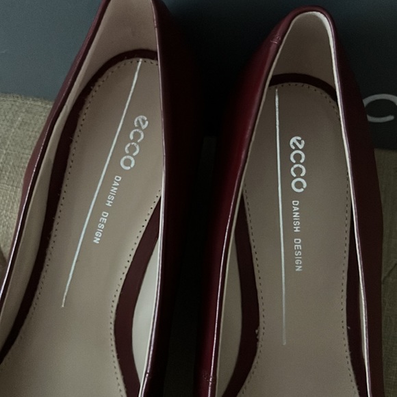 Ecco Shape 45 Leather Wedge Pumps Size 40 - Picture 3 of 6